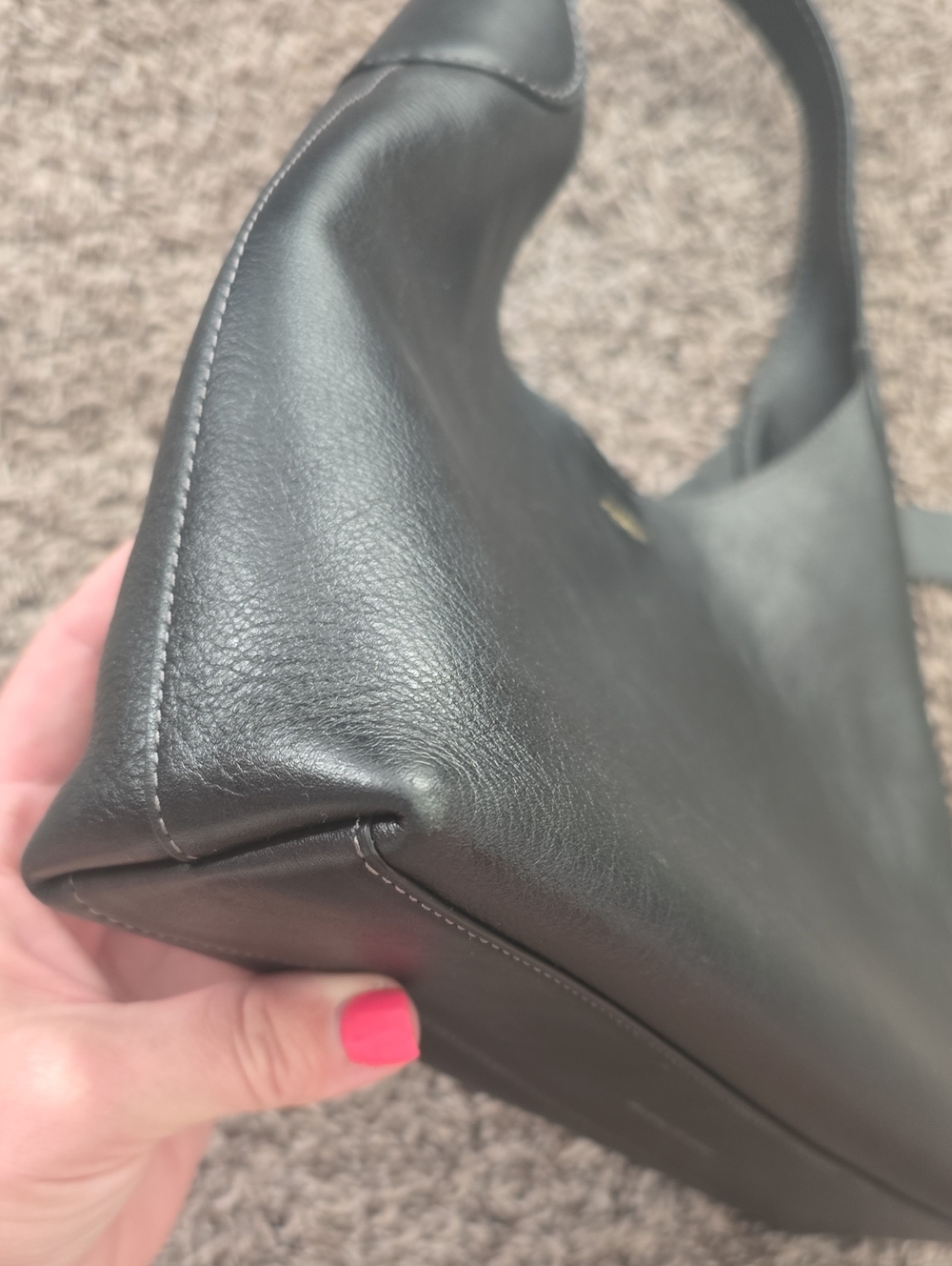 Coach Black Leather Brooklyn 28 Bag - Picture 7 of 16